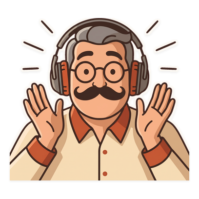 Dad throws his hands up in astonishment