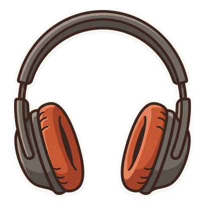 A pair of over-ear headphones