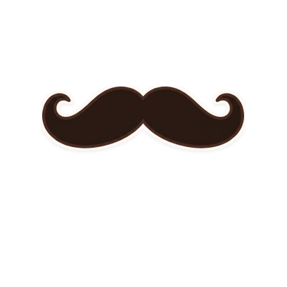 Dad's handlebar mustache