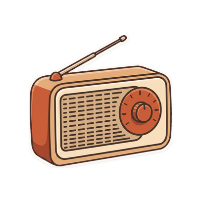 A vintage transistor radio